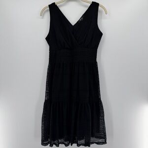 Style & Co. Black Midi Lace Dress